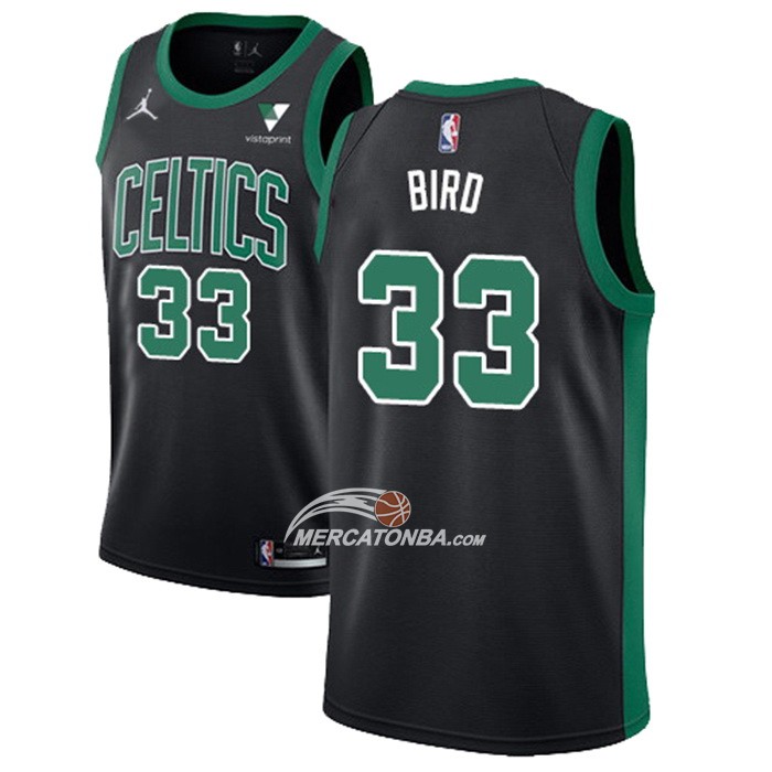 Maglia Boston Celtics Larry Bird Statement 2021-22 Nero